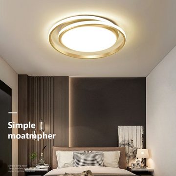 Daskoo Deckenleuchten 46W Rund LED Deckenlampe mit Fernbedienung Dimmbar Wohnzimmer, LED fest integriert, Warmweiß/Neutralweiß/Kaltweiß, LED Deckenleuchte