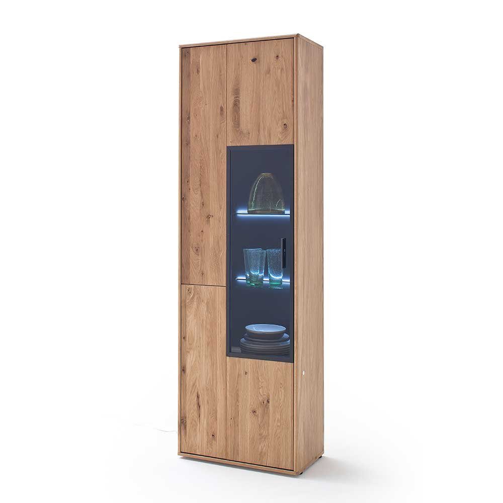 Pharao24 Vitrine Evizia aus Massivholz