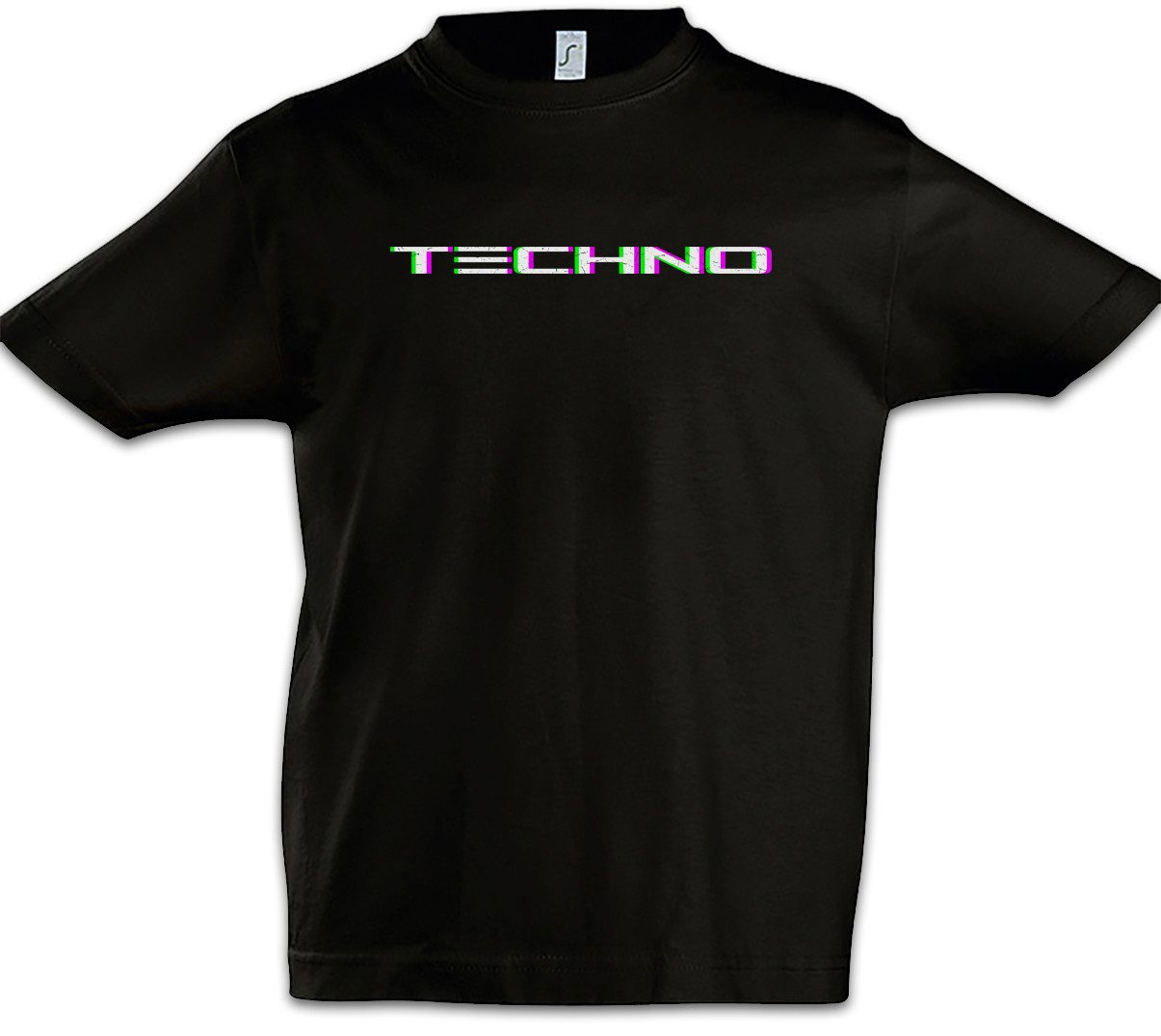 Print-Shirt Techno Glitch Kinder T-Shirt Attack Decay Sustain Audio LFO Wave