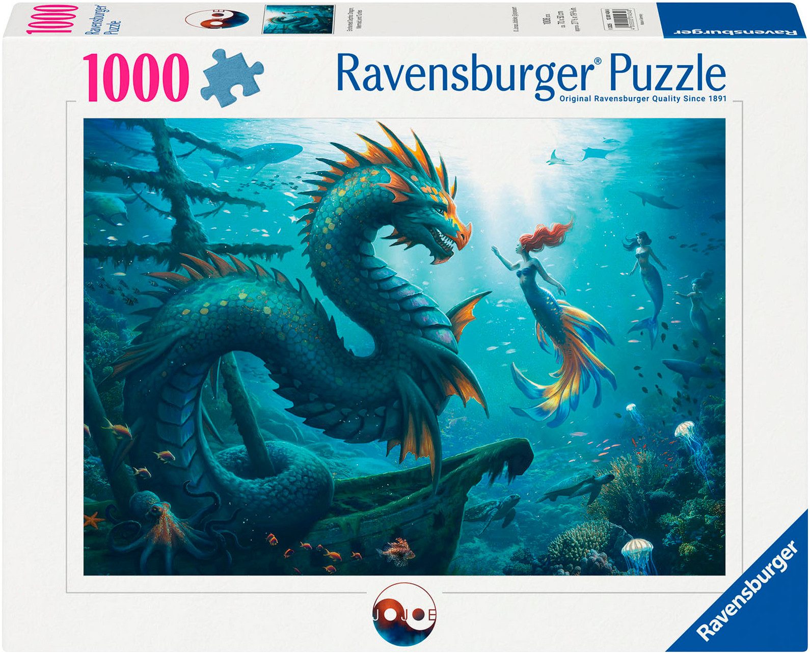 Ravensburger Puzzle Enchanted Depths: Dragon, Mermaid and Turtles, 1000 Puz günstig online kaufen