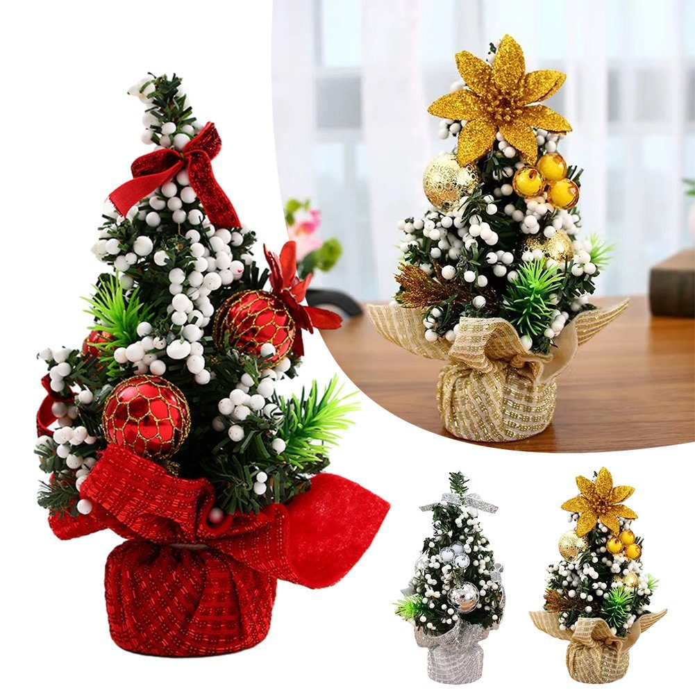 Blusmart Künstlicher Weihnachtsbaumständer Weihnachtsbaum Personalisierte Christbaumständer tree Weihnachtsbaum, 20 Mini-Weihnachtsbaumschmuck, Cm golden