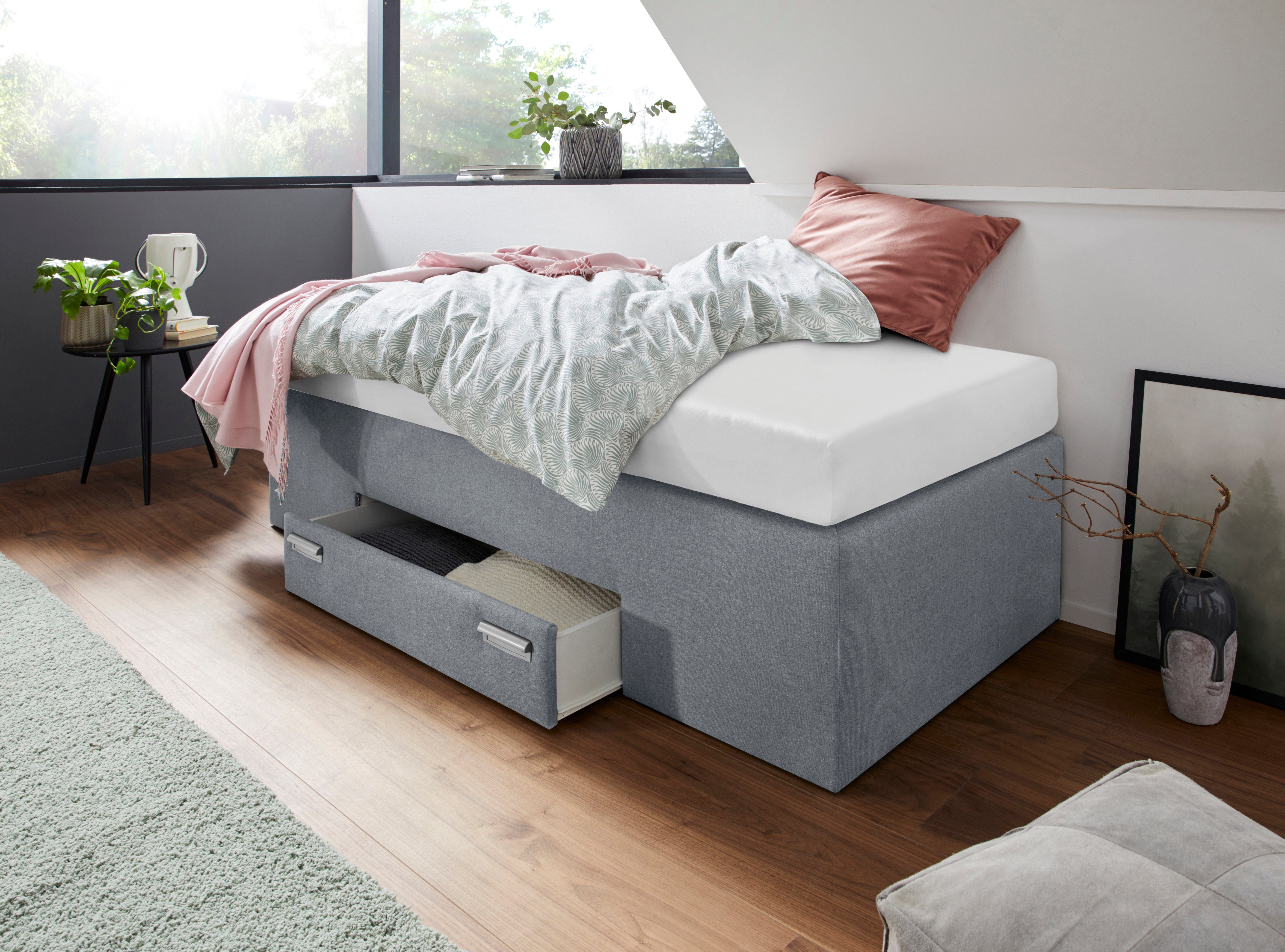 Westfalia Schlafkomfort Boxspringbett, mit integrierter Schublade, frei im Raum stellbar