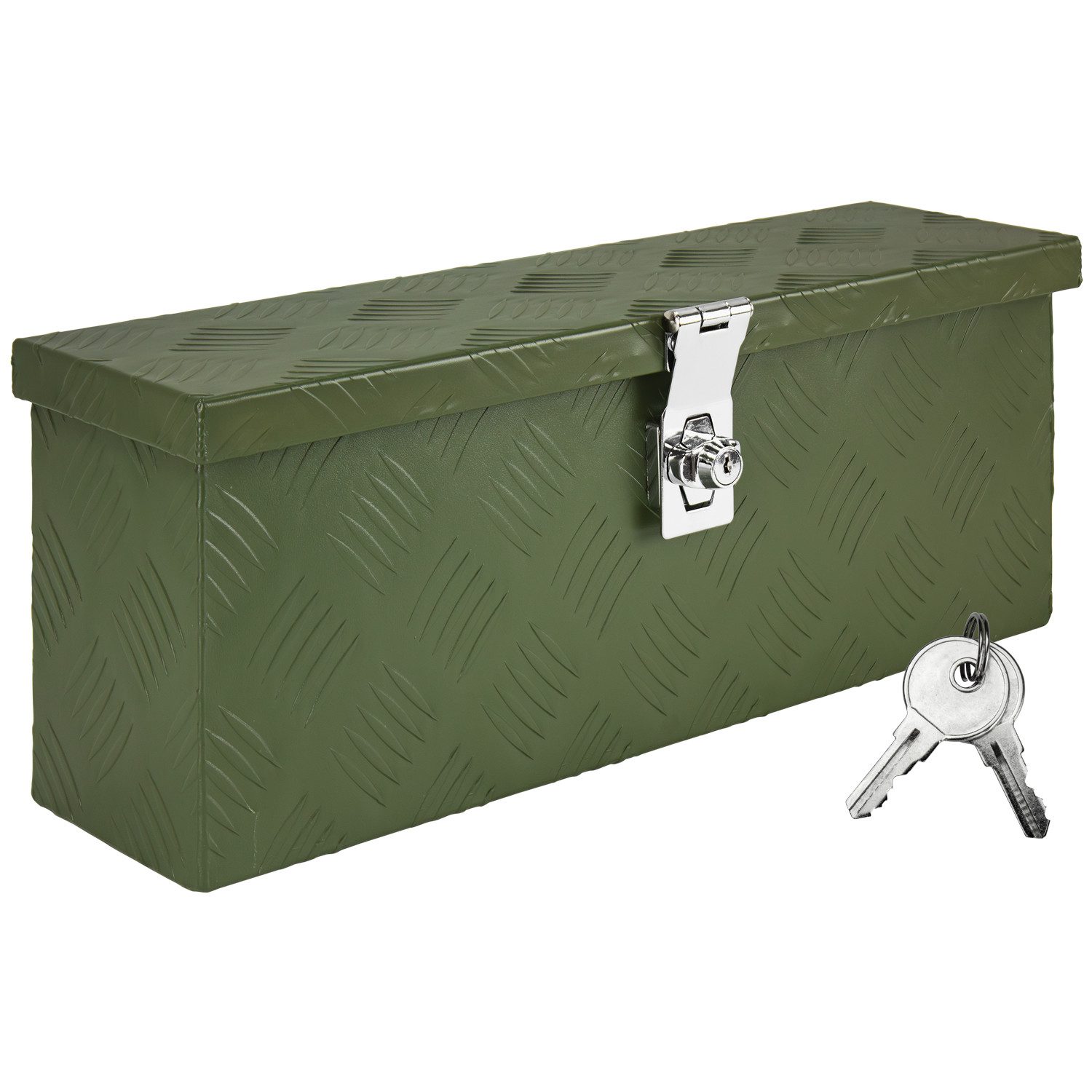 Anhänger-Deichselbox Deichselbox Werkzeugkasten Truckbox Alu Box Transportbox D015 Grün