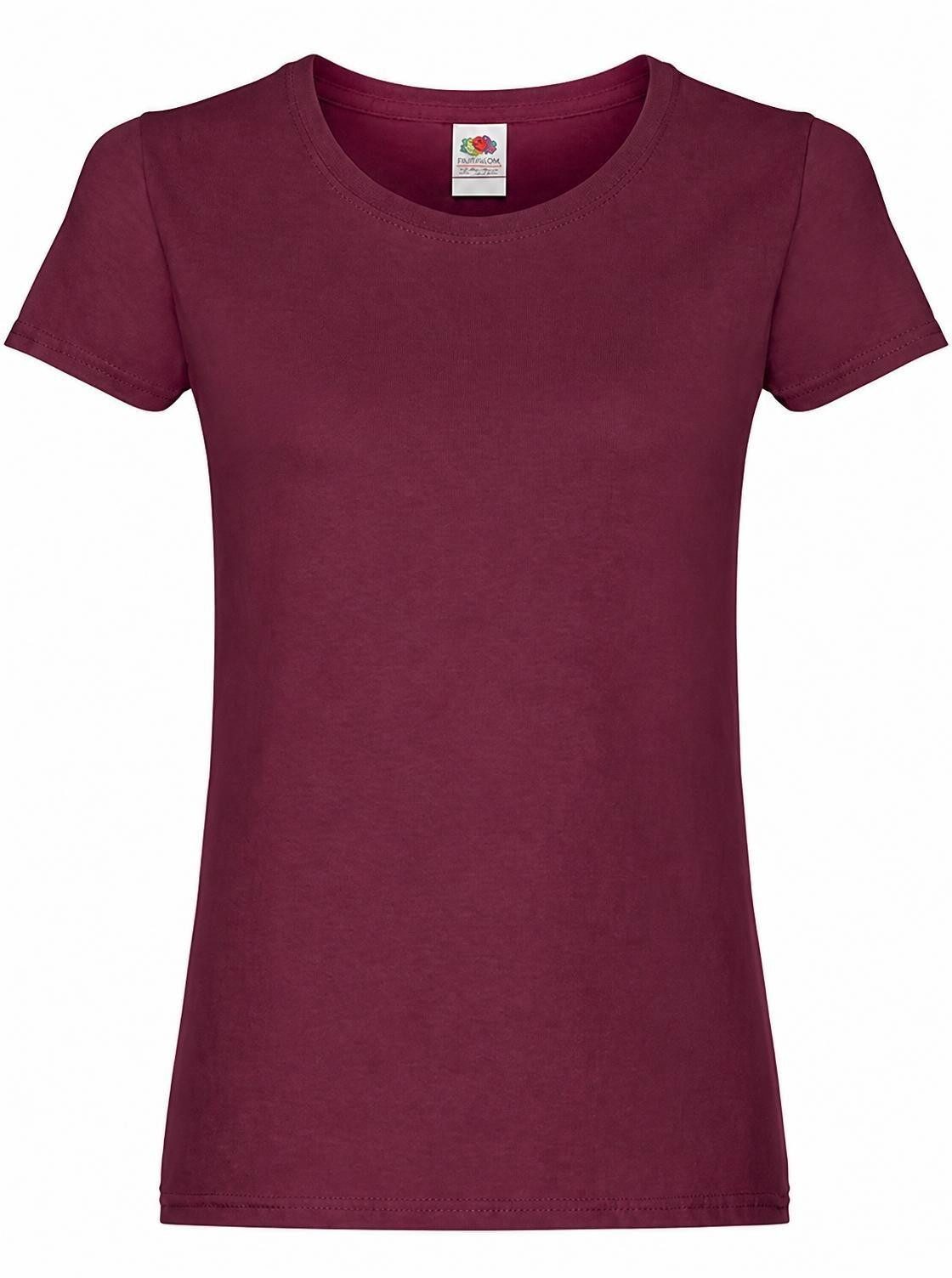 Fruit of the Loom Rundhalsshirt Damen Original T Lady-Fit /