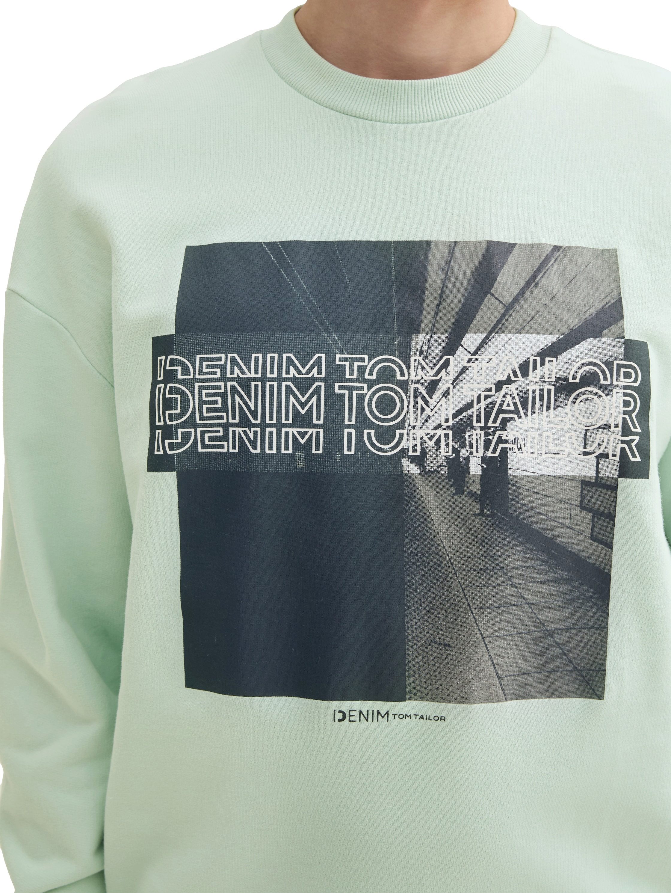 TOM TAILOR Denim Sweatshirt mit Frontprint
