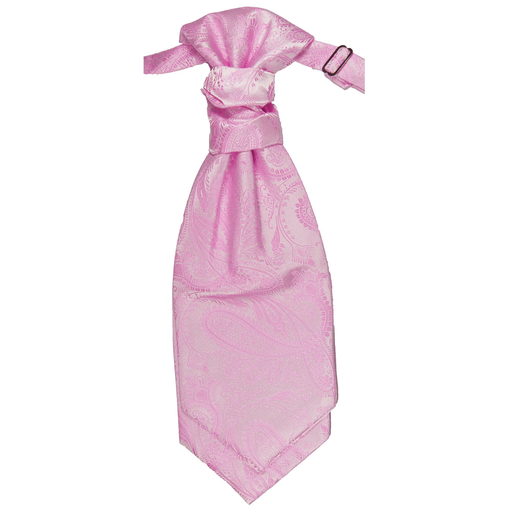 v94 Hochzeitskrawatte Krawatte Elegantes Plastron pinkes paisley Herren Paul Malone pink rosa