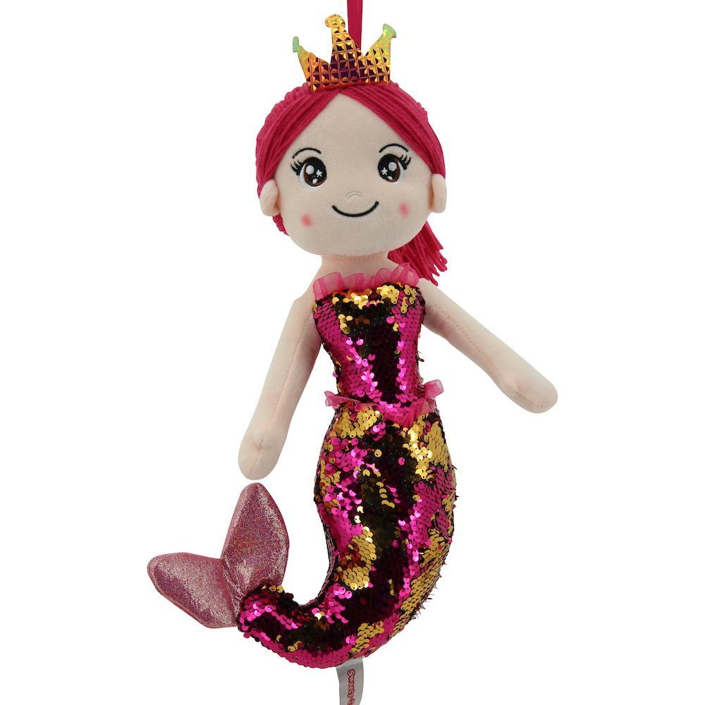 Meerjungfrauenpuppe Sweety Toys 11926 Stoffpuppe Meerjungfrau Prinzessin 40 cm pink