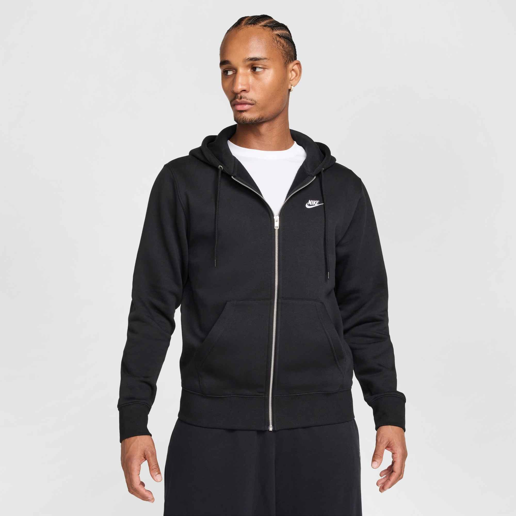 Nike Sportswear Kapuzensweatshirt M NK CLUB BB FZ HOODIE sportlicher Stil, für sportliche Aktivitäten und Freizeit
