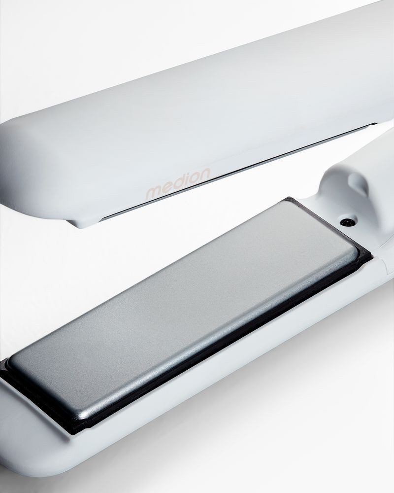 Medion® Glätteisen HS2 (MD19865) Keramik-Turmalin, kabellos nutzbar, Flexible Styling-Platten, 5 regelbare Hitzestufen