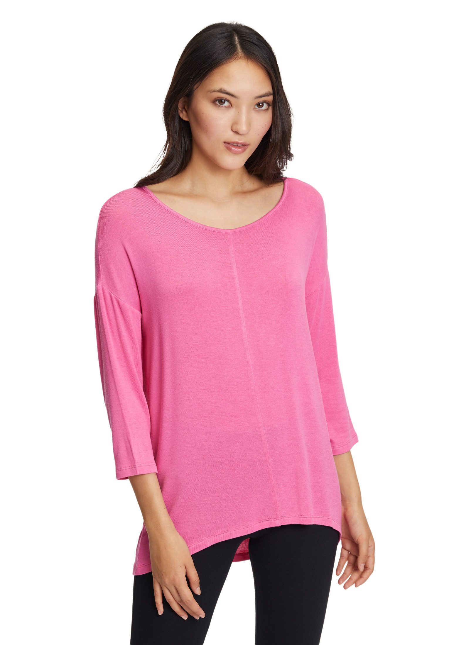 3/4-Arm-Shirt Betty Barclay Feinstrickpullover mit überschnittenen Ärmeln