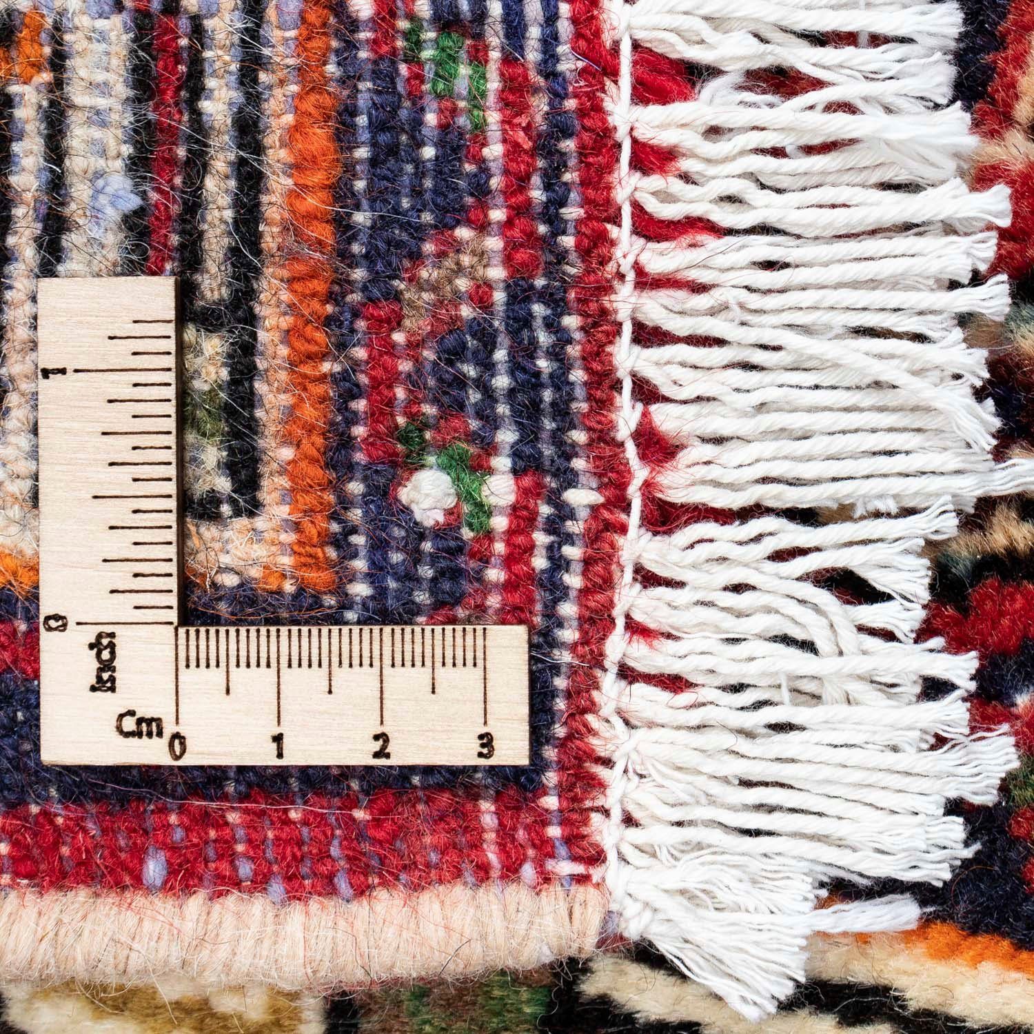 Wollteppich Täbriz rechteckig, 90 8 Handgeknüpft - mm, morgenland, cm, x 50 Beige Blumenmuster Höhe: 60 Raj