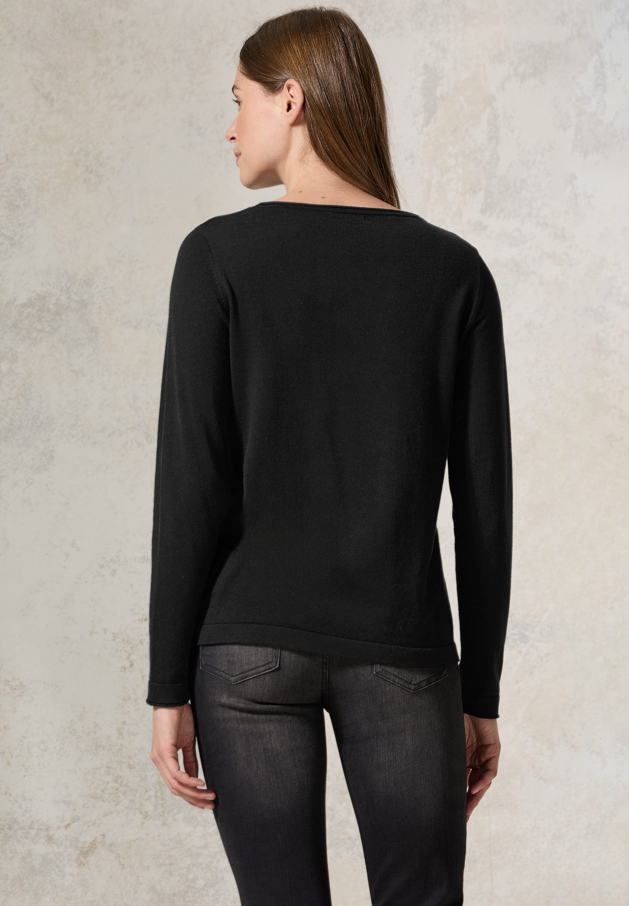 CECIL Strickpullover mit U-Boot-Ausschnitt