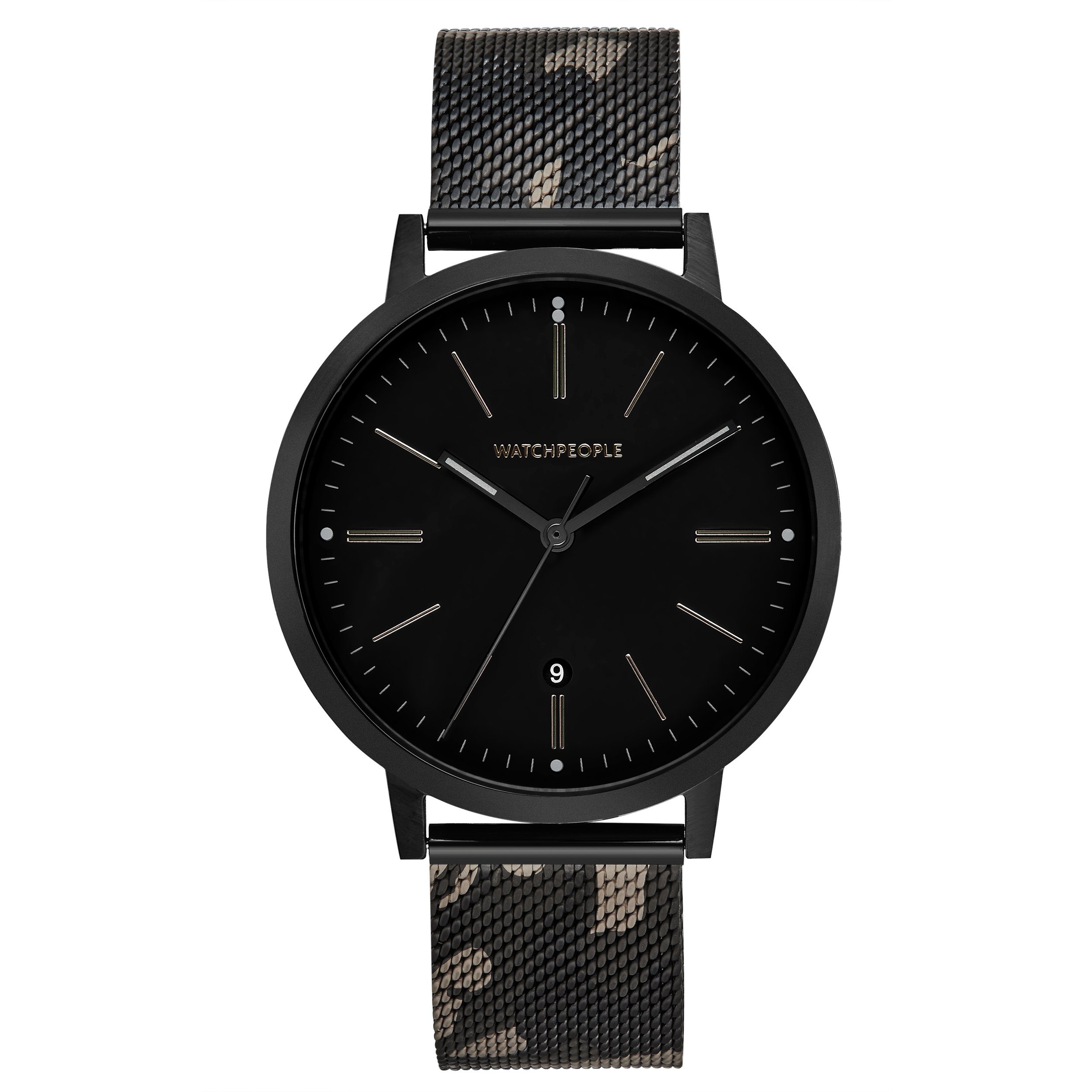 Quarzuhr Hidden Black WP 044-04