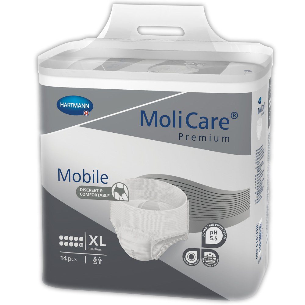 PAUL HARTMANN AG Inkontinenz-Pants Hartmann MoliCare® Premium Mobile 10 Tropfen Gr. X
