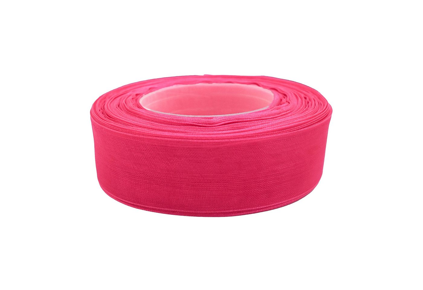 maDDma Organzaband 27m Chiffonband 25mm Polyester Schleifenband Dekoration Geschenkband, pink