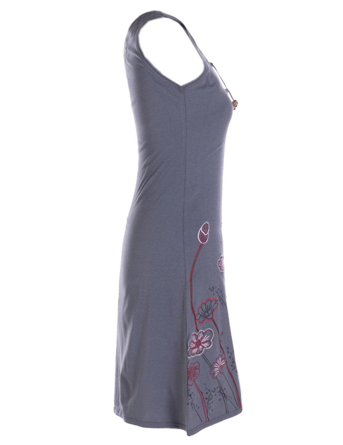 Vishes Tunikakleid Armloses Damen Longshirt-Kleid Mini-Kleid Tunika-Kleid T-Shirtkleid Boho, Goa, Hippie Style