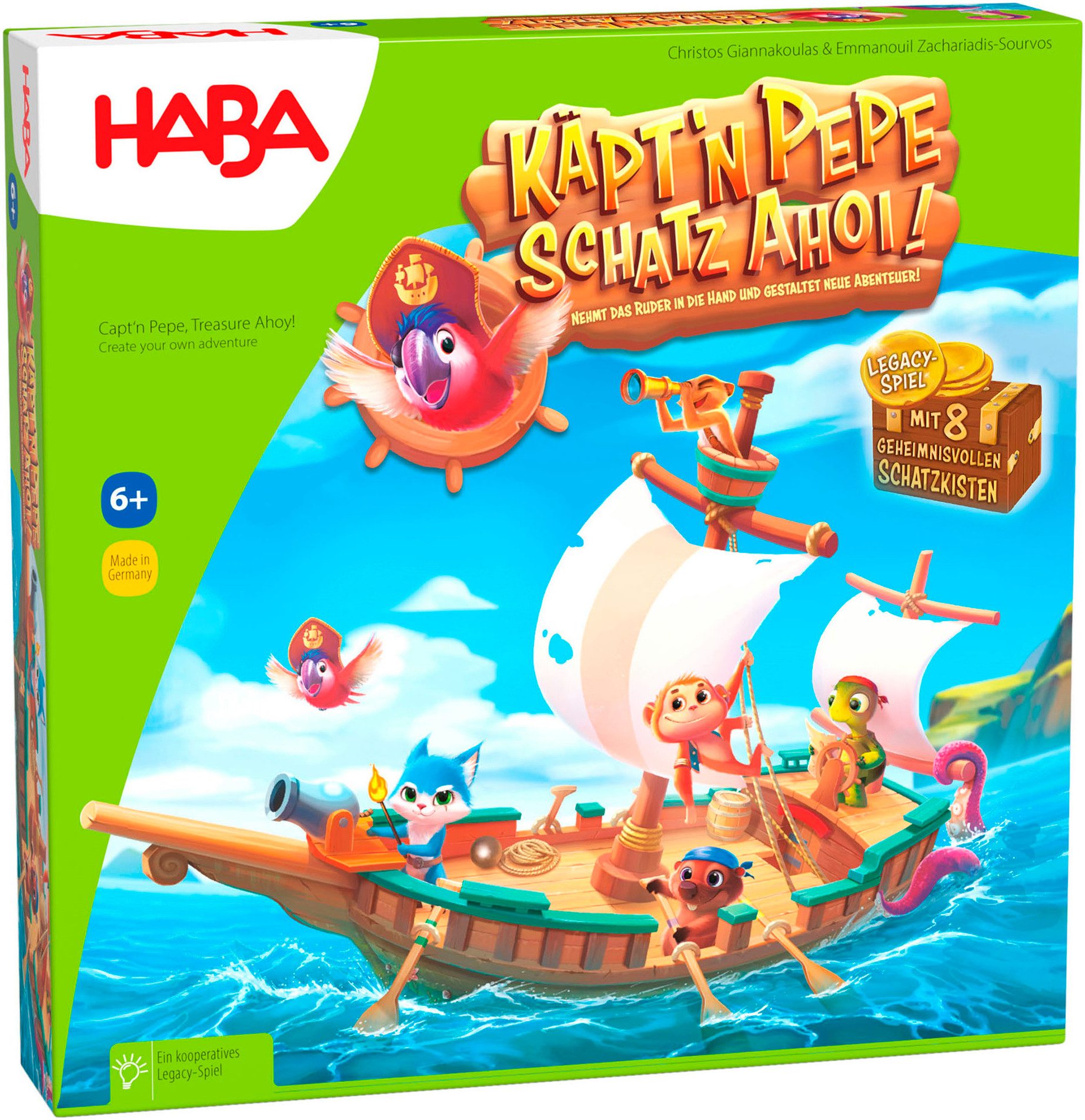 Haba Spiel Käpt'n Pepe, Schatz ahoi!, Kinderspiel, Made in Germany