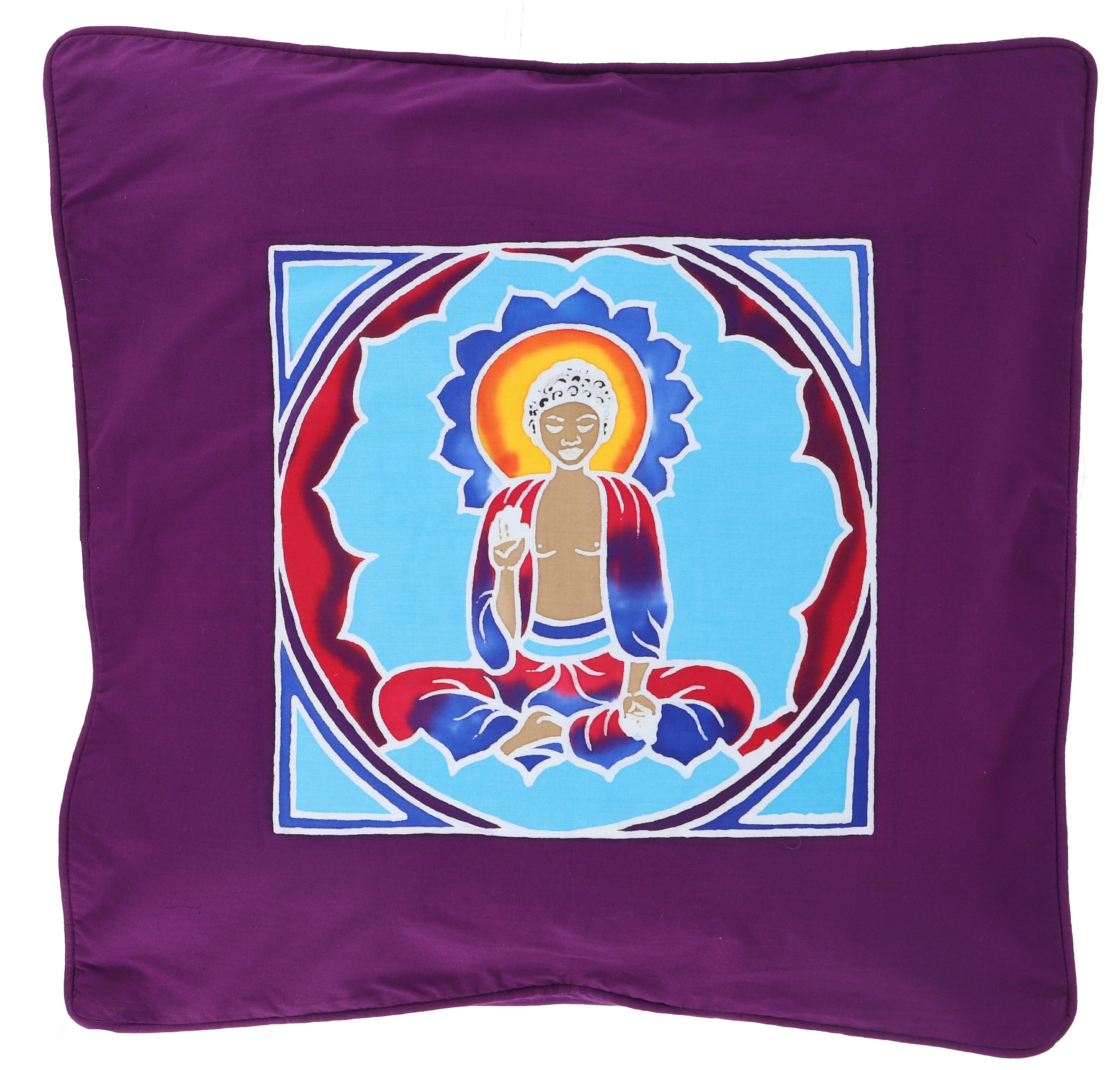 Guru-Shop Kissenbezüge Handbemalte Boho Kissenhülle, Kissenbezug,..