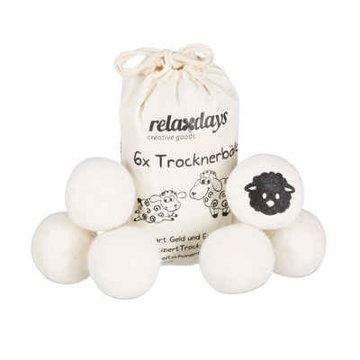 relaxdays Trocknerball »6x Trocknerbälle«