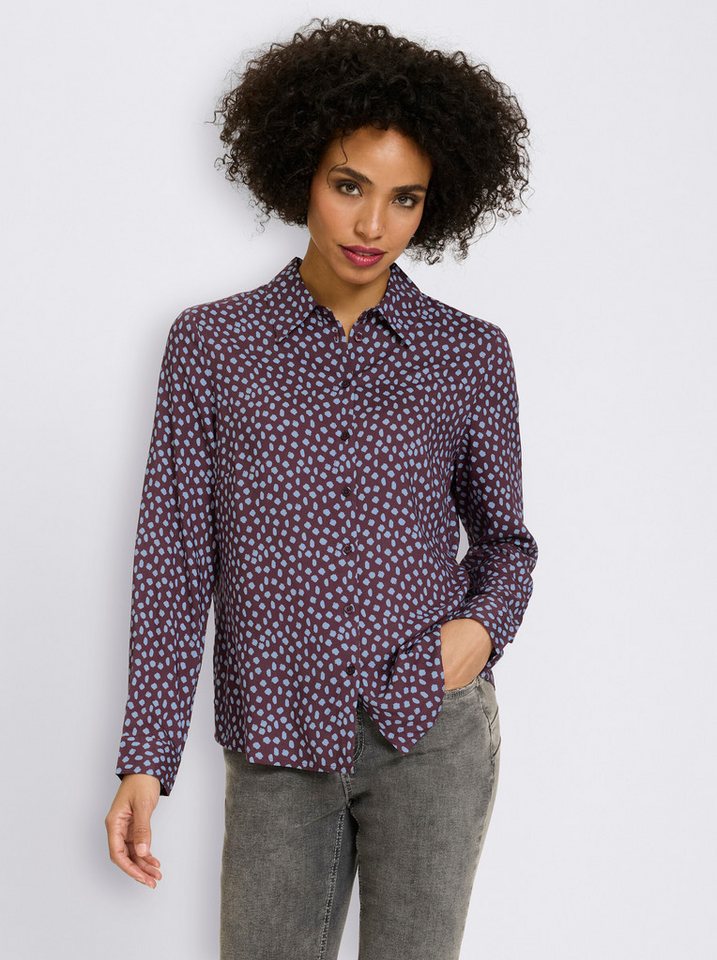 heine Klassische Bluse Druckbluse Langarm