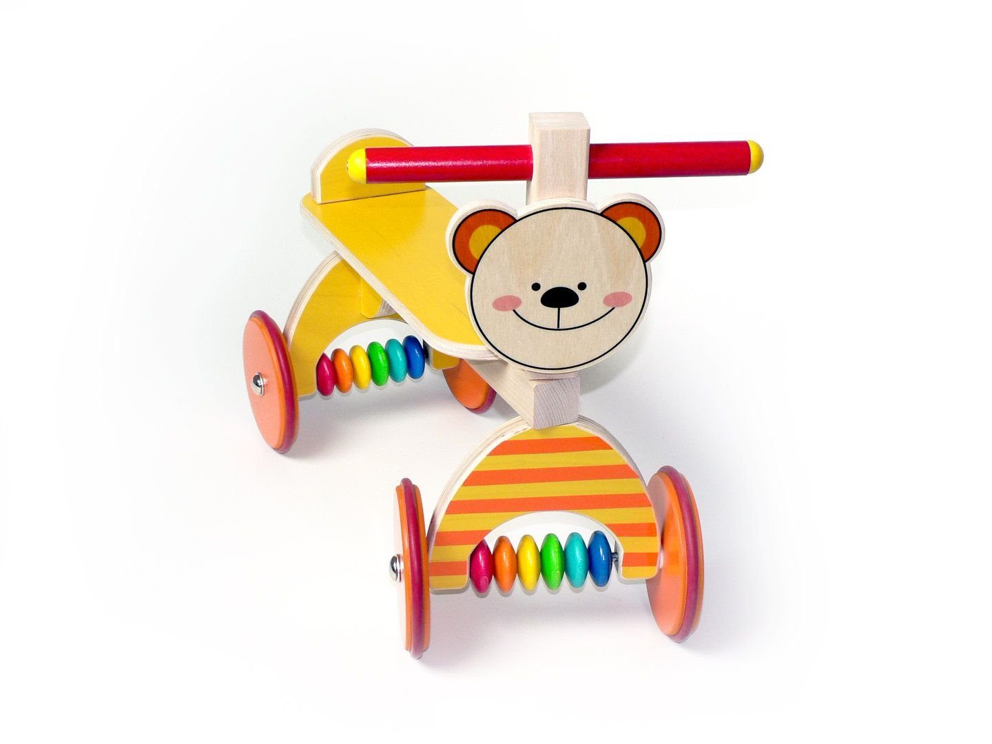 HESS SPIELZEUG Rutscher Holzspielzeug Rutscher Teddy gelb BxLxH 410x190x340mm NEU