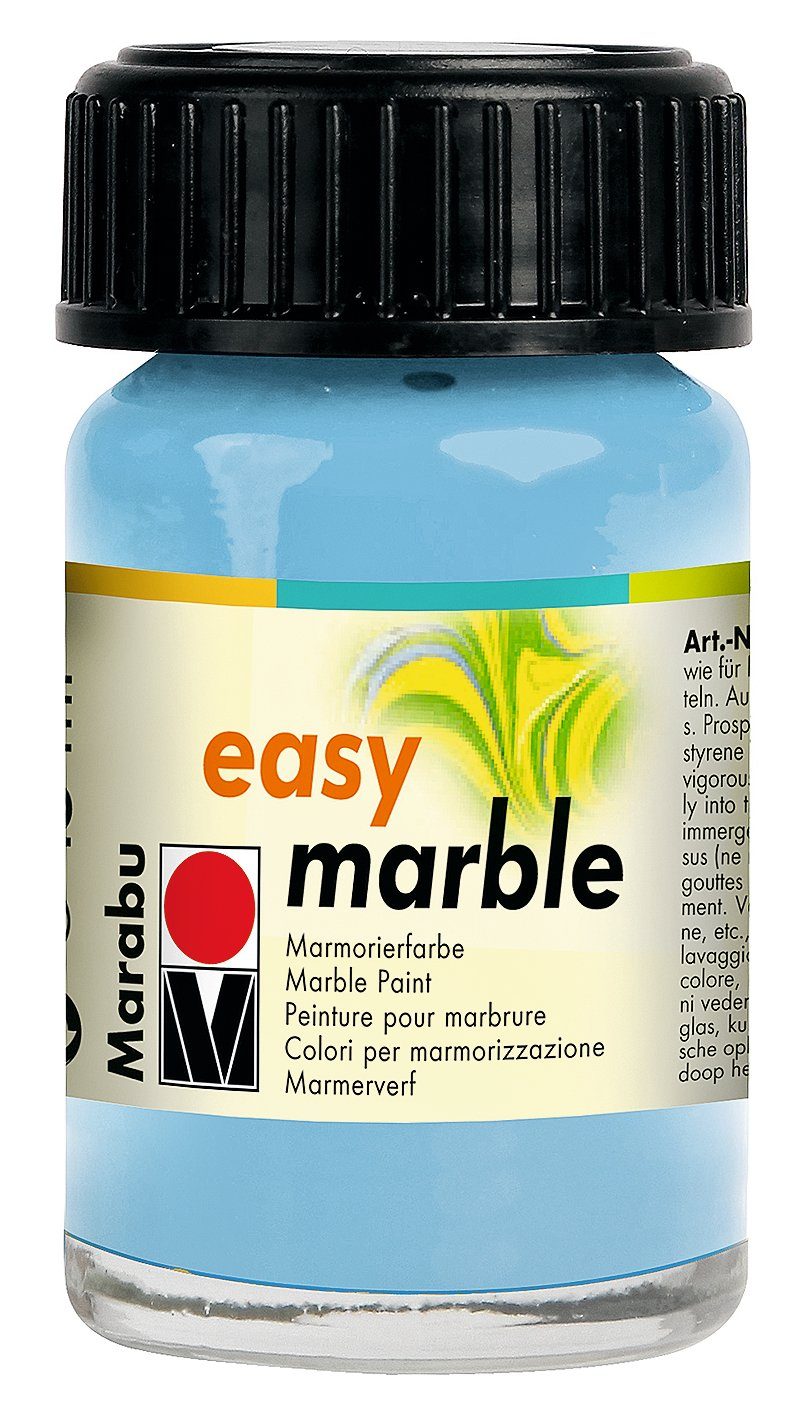 Marabu Bastelfarbe Easy Marble, 15 ml Hellblau