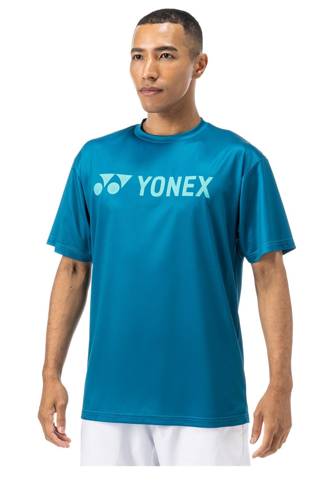 T-Shirt Practice Logo YM0046 (100% Polyester) 2024 blaugrün Herren