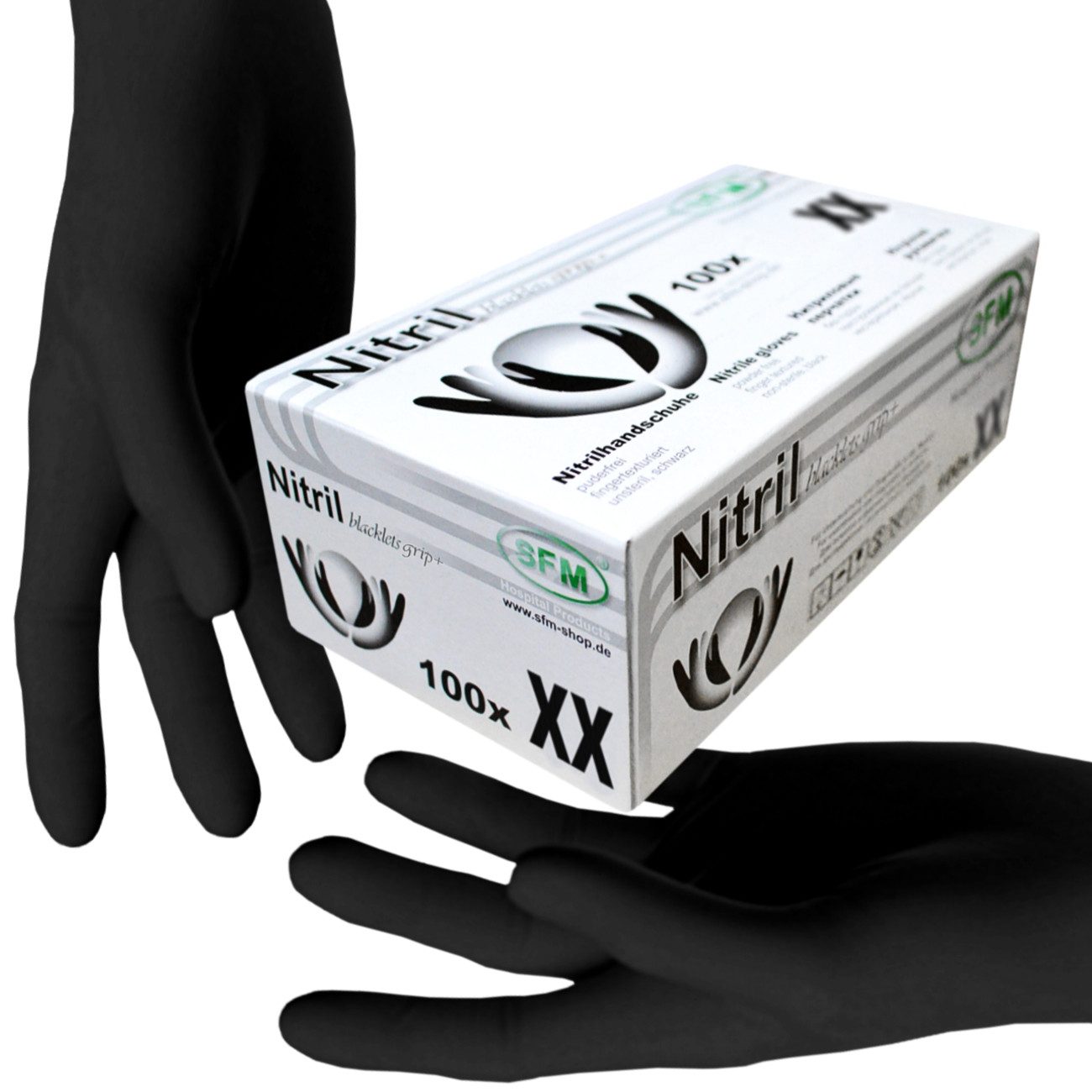 SFM ® Nitril-Handschuhe BLACKLETS GRIP+ : günstig online kaufen