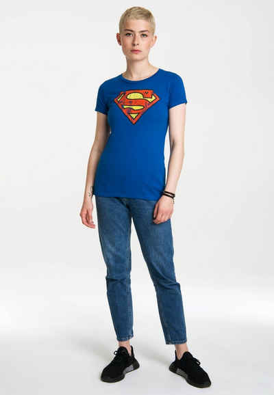 LOGOSHIRT T-Shirt Superman mit klassischem Print