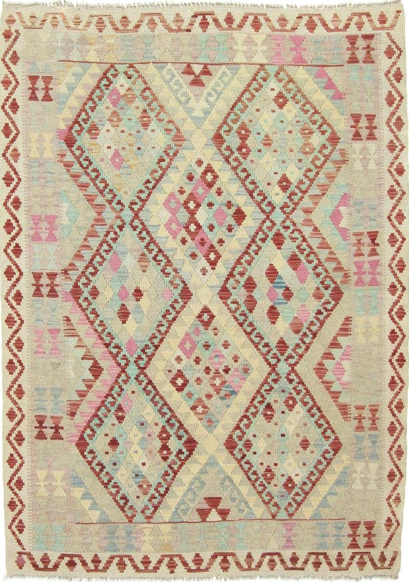 Orientteppich Kelim Afghan Heritage 128x175 Handgewebter Moderner Orientteppich, Nain Trading, rechteckig, Höhe: 3 mm