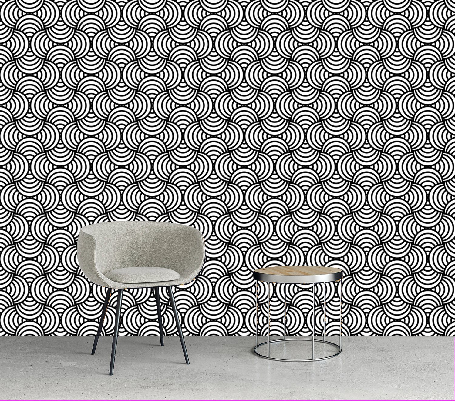 queence Vinyltapete Fehilde, glatt, bedruckt, abstrakt, Farbverlauf, gemustert, 90x250cm, selbstklebend, kinderleichte Anbringung, Sticker
