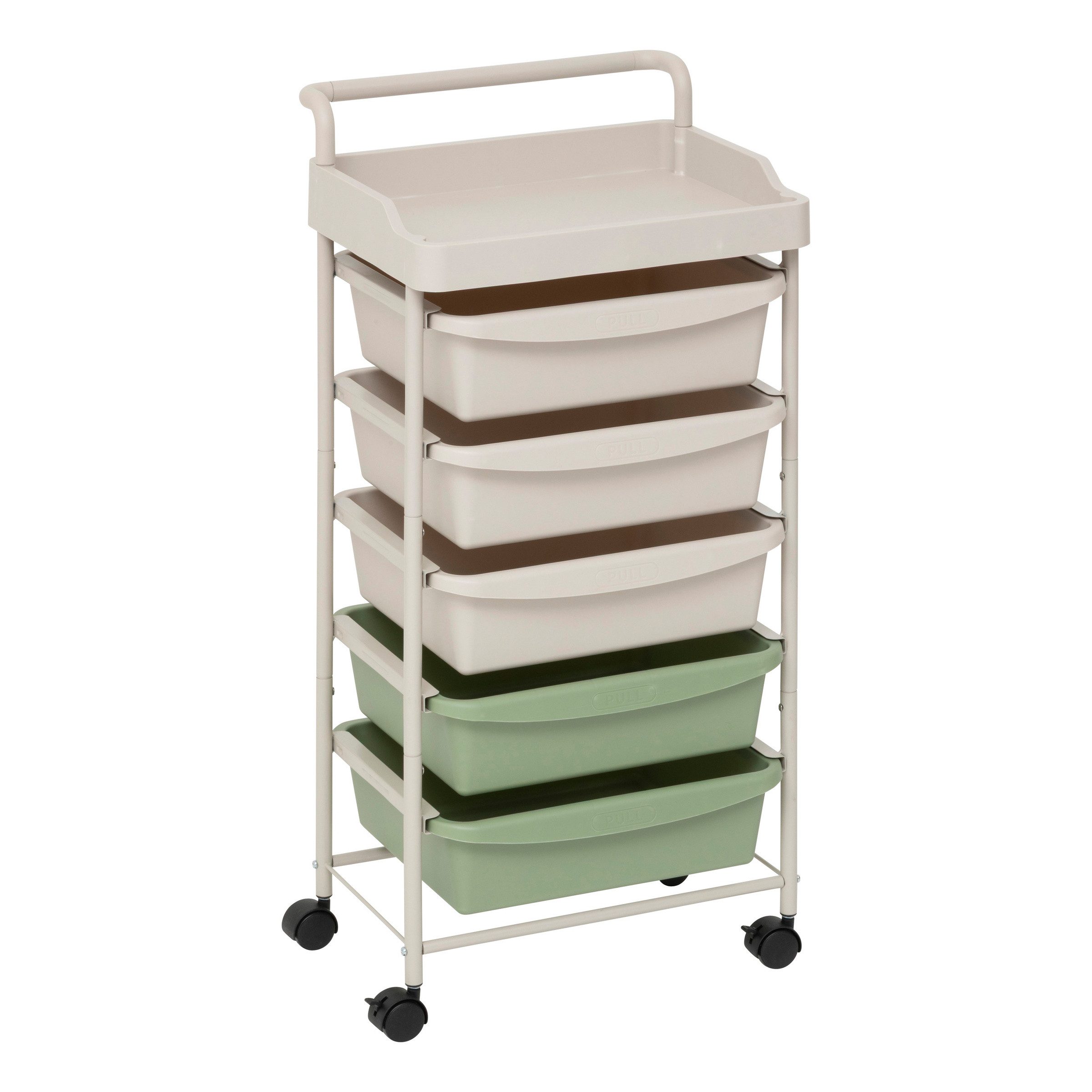 5five Simply Smart Regal Mobiler Organizer DESKOLOR, 6 Schubladen, 82 cm