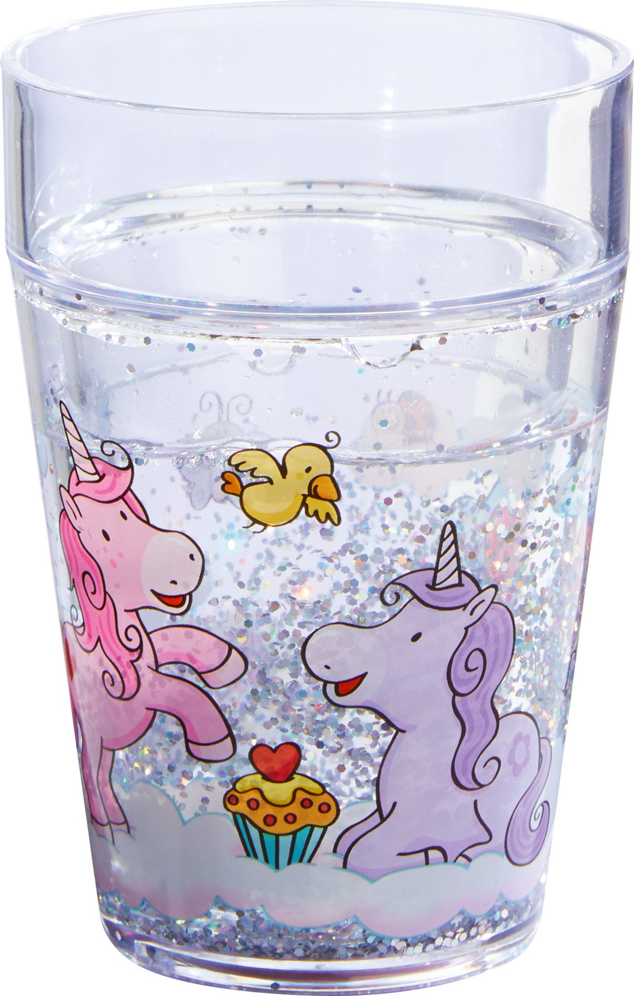Haba Кружки HABA Glitzerbecher Einhorn Doppelwandig Kunststoff