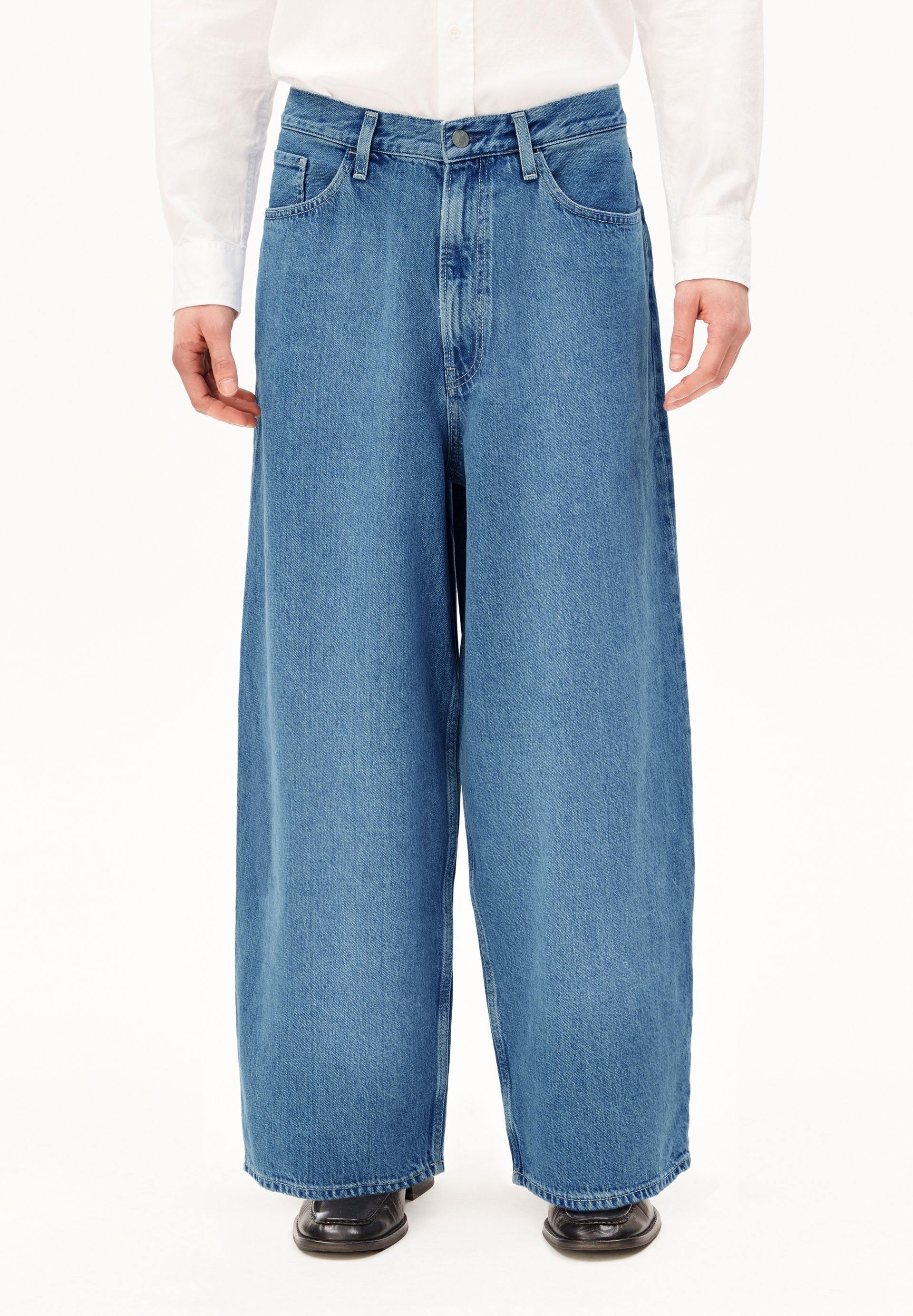 Armedangels Weite Jeans KAAVO BARREL (Non-Stretch, Baggy Fit) Mid waist