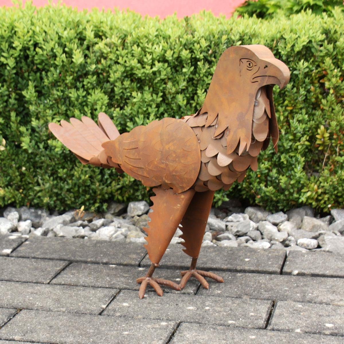 cm, H. (Stück) Rostfigur ca. Adler 440s 3D, 50 440s Gartenfigur