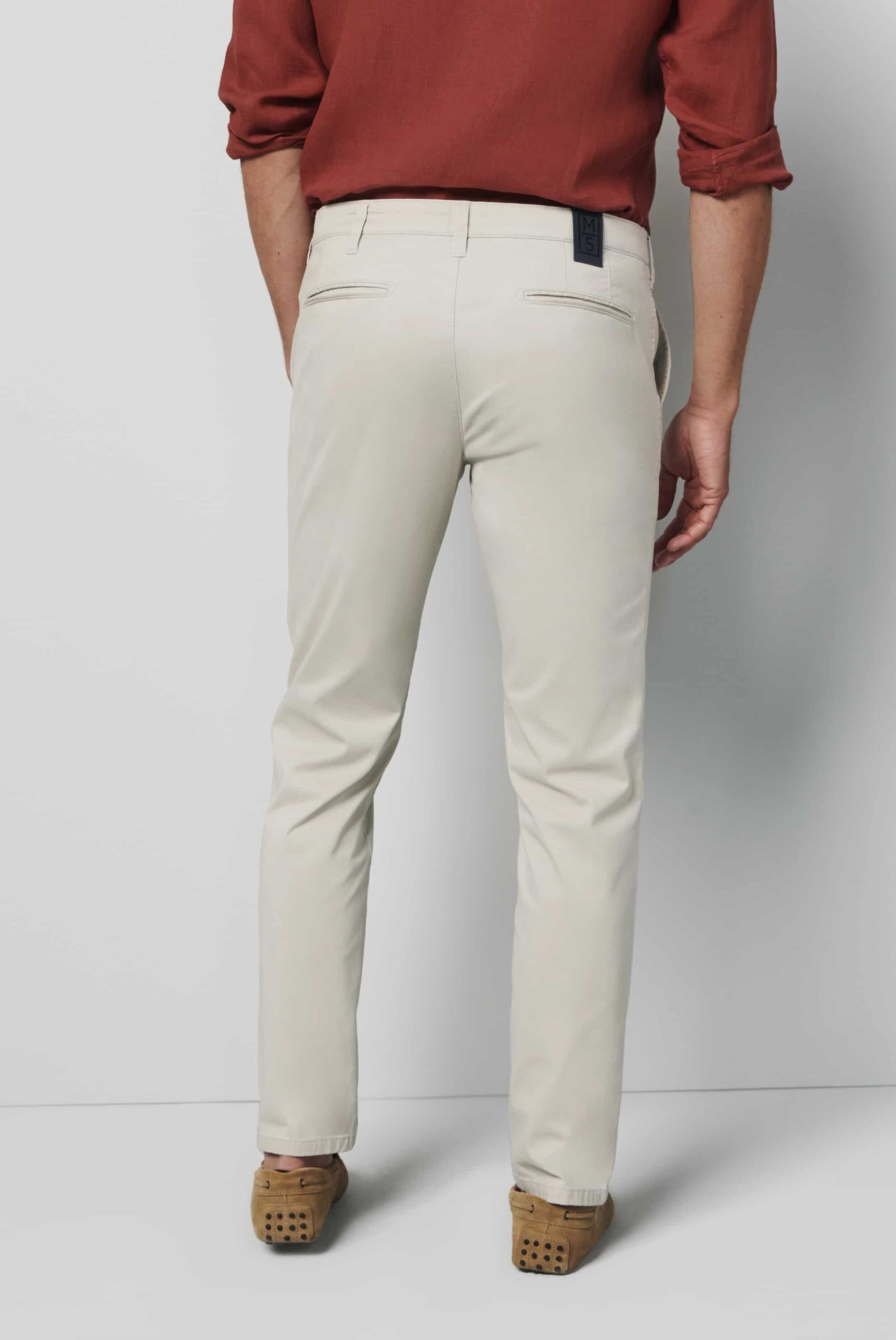 mit MEYER Chinohose Stretch-Anteil BEIGE