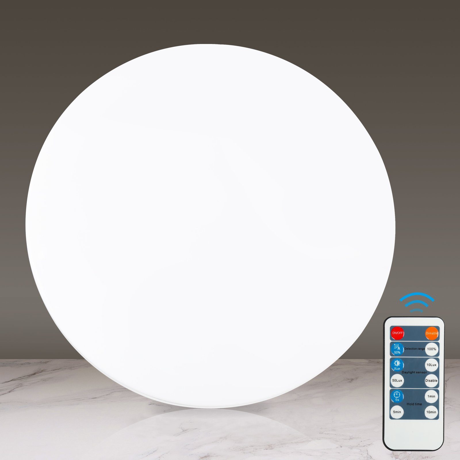 Bettizia Deckenleuchte 18W LED Deckenleuchte mit Bewegungsmelder  Badezimmer-Lampe Deckenlicht