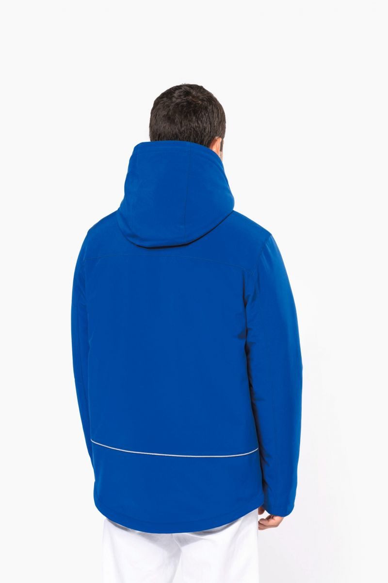Kariban Outdoorjacke Herrenparka Softshell wattiert mit Kapuze