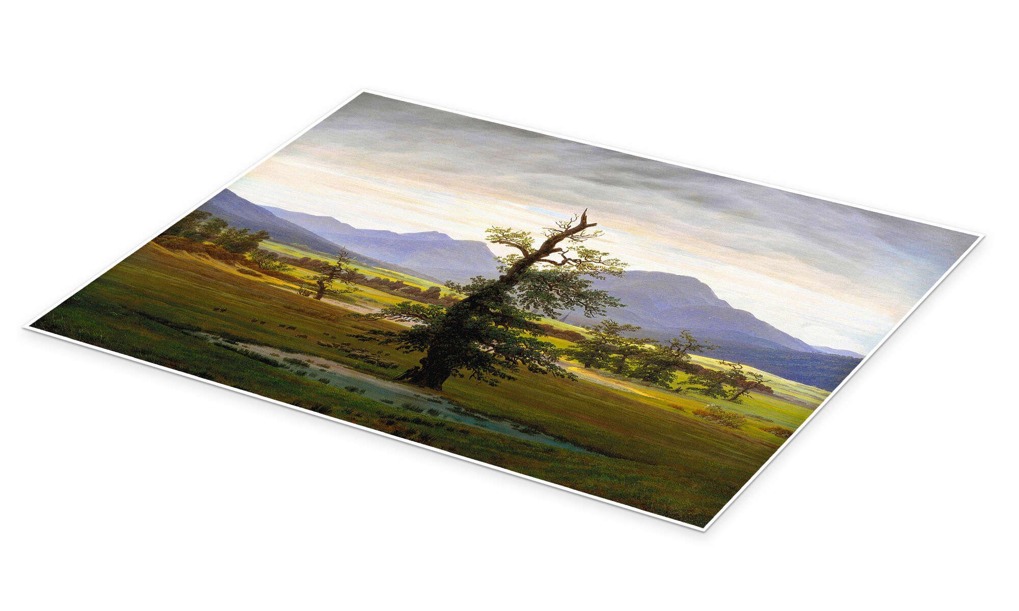 Posterlounge Poster Caspar David Friedrich, Einsamer günstig online kaufen