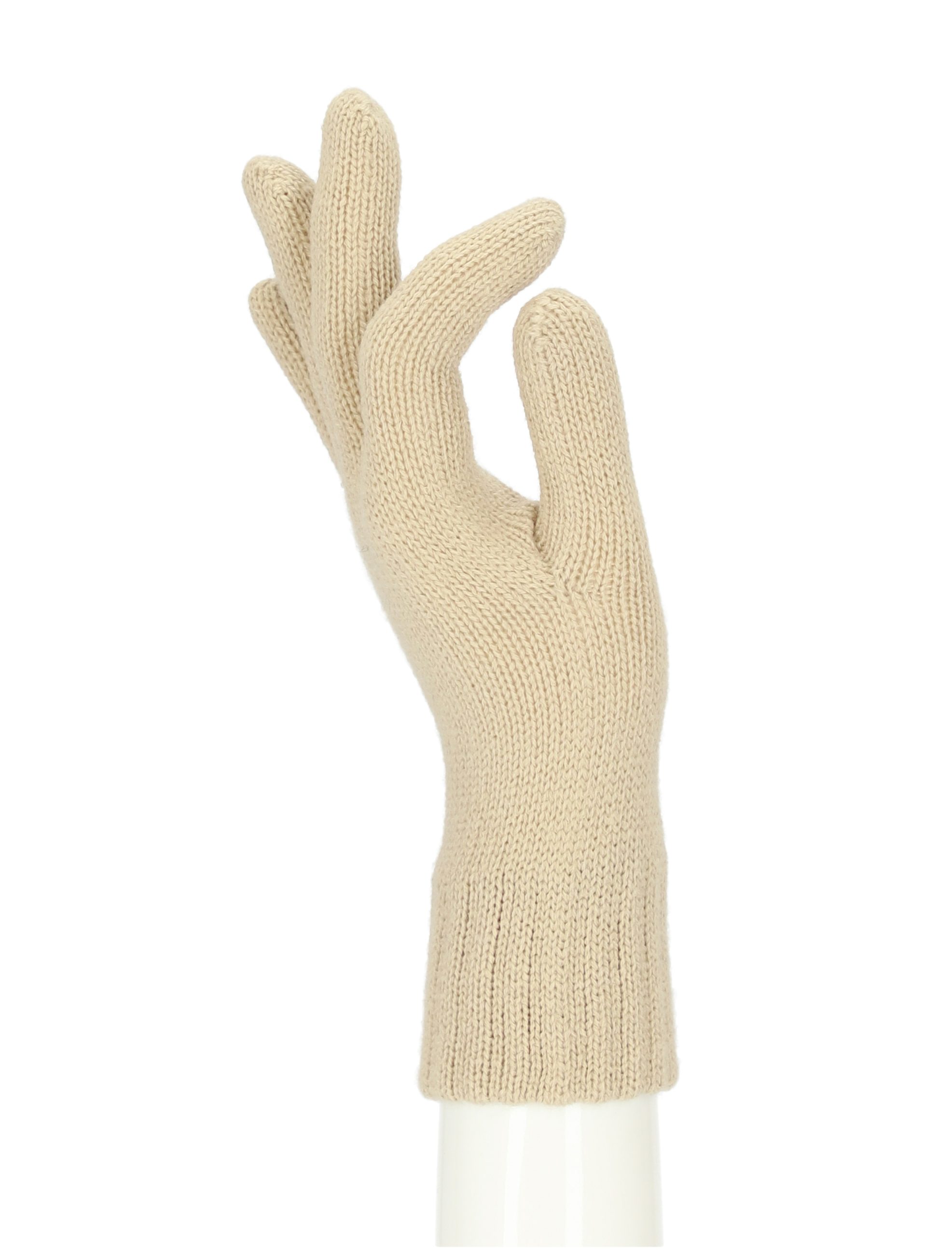 Strickhandschuhe Strickhandschuhe weicher Accessoires Strickhandschuh halsüberkopf beige