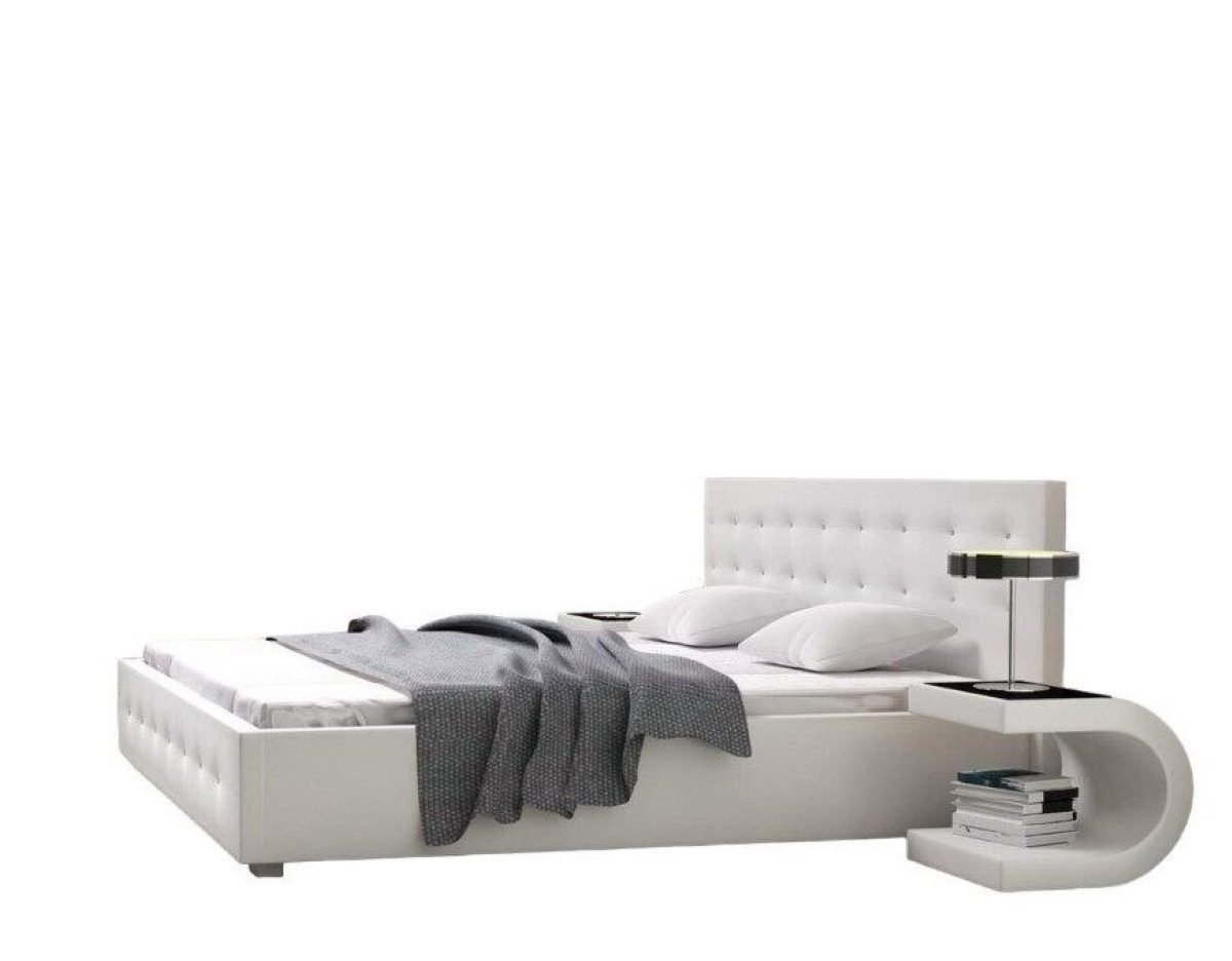 Schlafzimmer-Set Modernes Luxus Schlafzimmermöbel mit Textilbett und Nachttischen