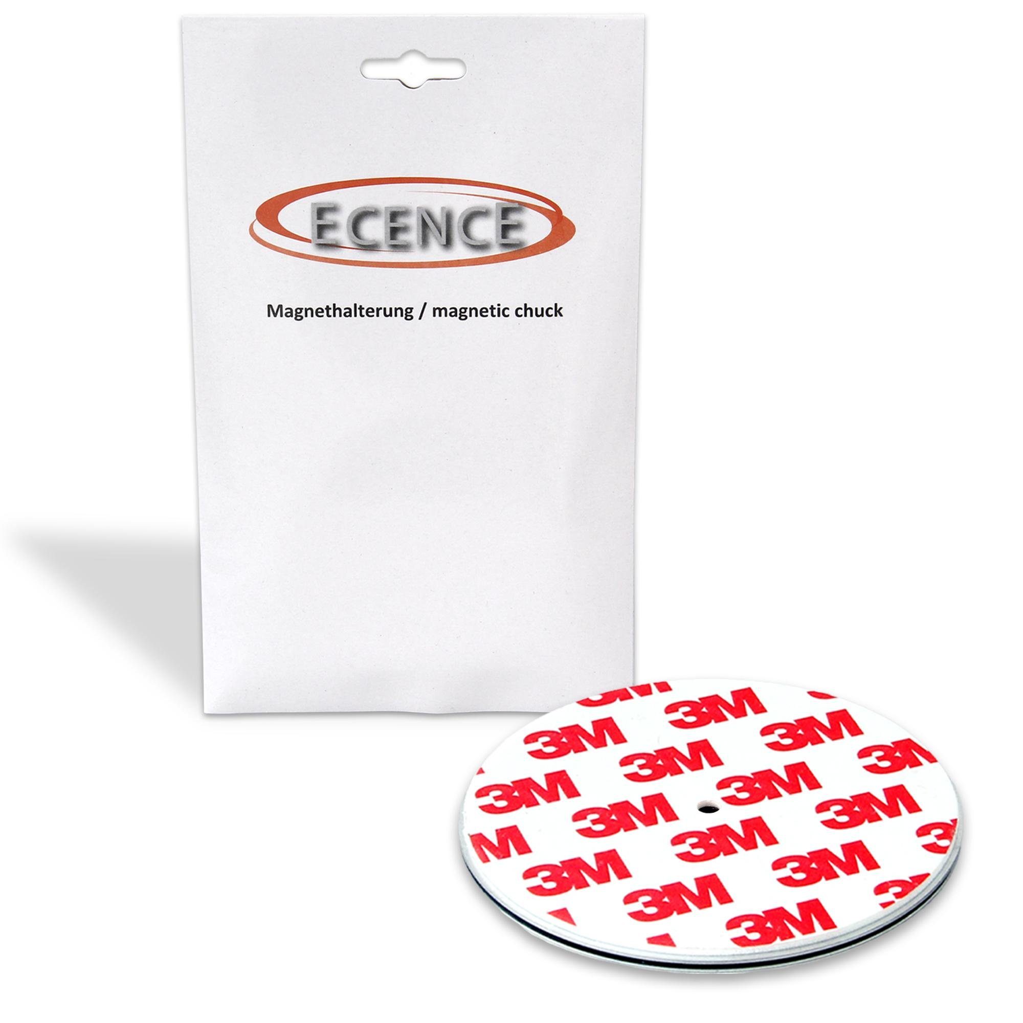 ECENCE Magnethalter 1x Magnethalterung 70mm für Rauchmelder (1-St)