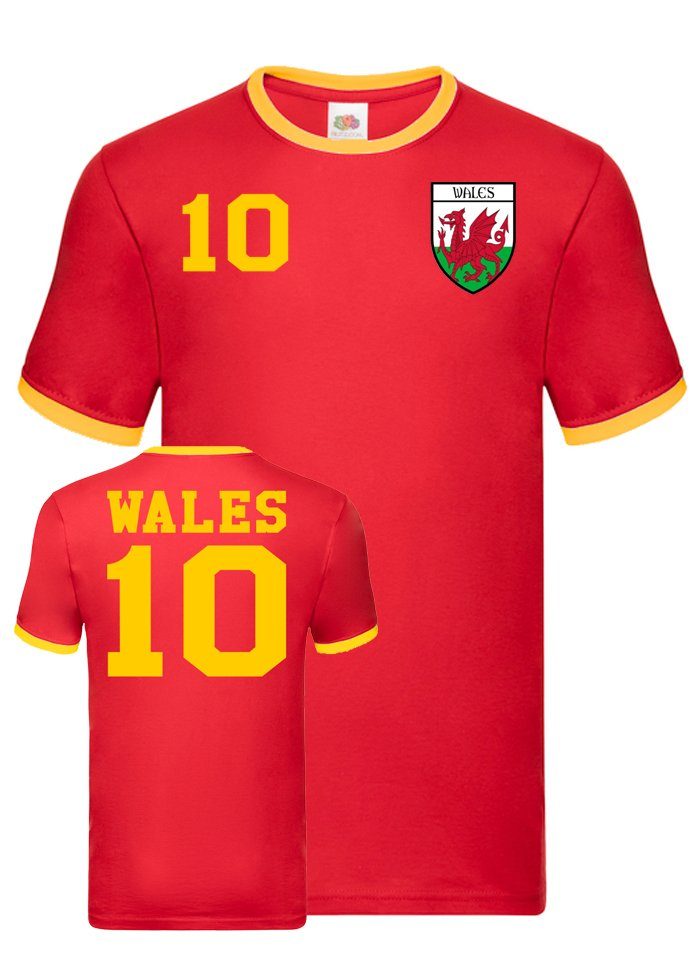 Blondie & Brownie T-Shirt Wales England United Kingdom EM Europa Sport Trikot Fußball Meister WM