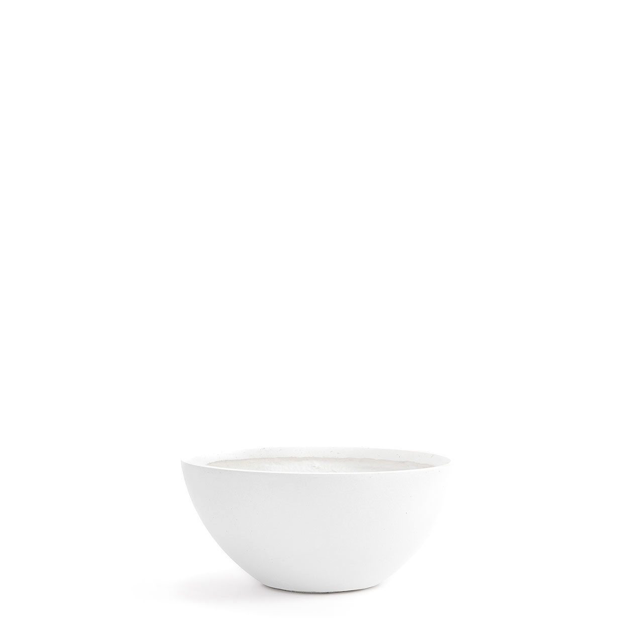 Pflanzwerk® Pflanzschale Pflanzkübel BOWL - (Weiß) - Ø 28cm x 12cm, Lotus-Effekt Imprägnierung Rund Handgefertigt
