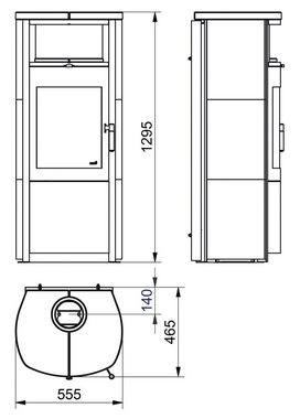 HARK Kaminofen Nika EcoPlus, Naturstein, 5 kW, Zeitbrand