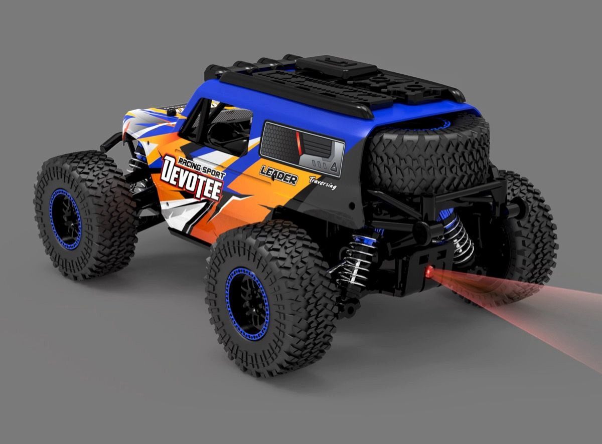 Absima RC-Auto 1:20 Desert Runner "Devotee"4WD RTR (fertig aufgebaut), inkl. 2.4GHz Fernsteuerungssystem, Akku, USB-Lader und LED Beleuchtung