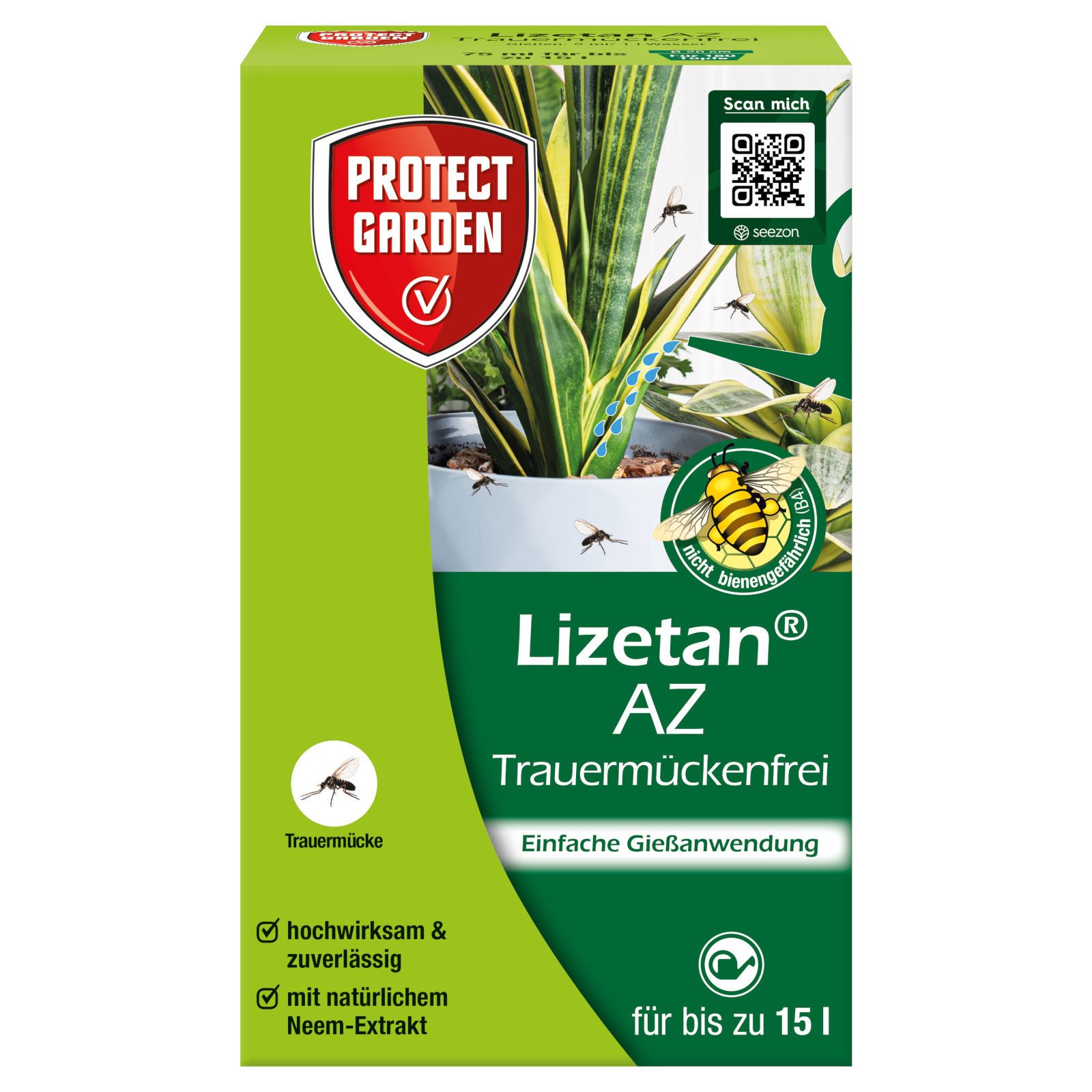Insektenspray Lizetan AZ Trauermückenfrei, 75 ml