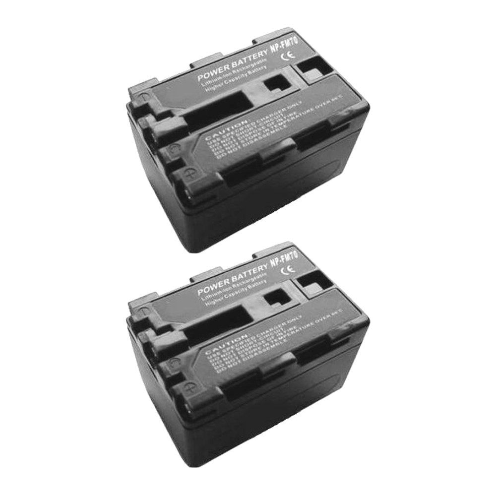 Trade-Shop 2x Akku passend für Sony DSC-S85 S70 S75 F828 F717 F707 R1 HC1 Kamera-Akku Li-Ion 3200 mAh (7,4 V)