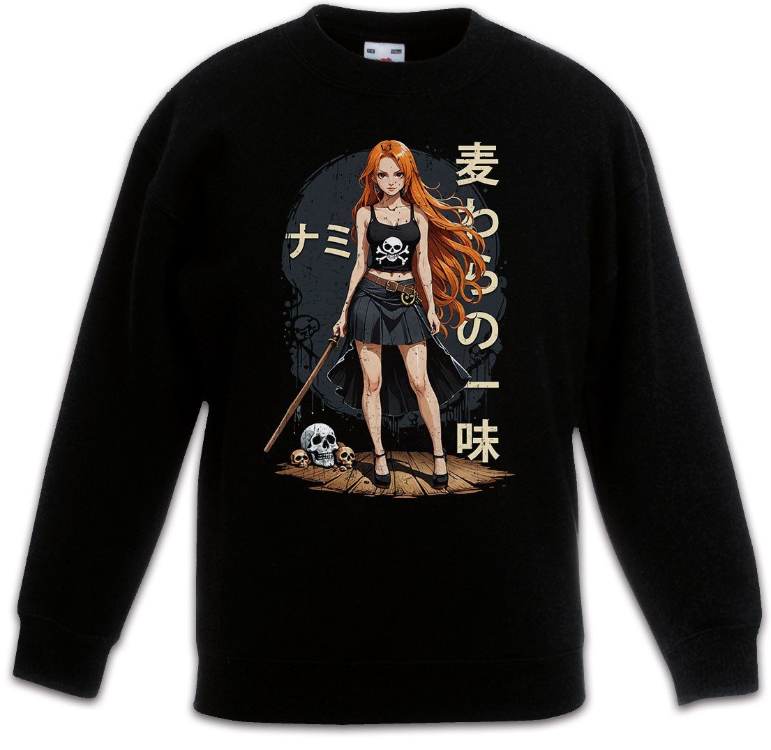 Urban Backwoods Sweatshirt Anime Nami Kinderpullover One Pirate Adventure Anime Piece D Luffy (1-tlg) Treasure Pirates Series Serie