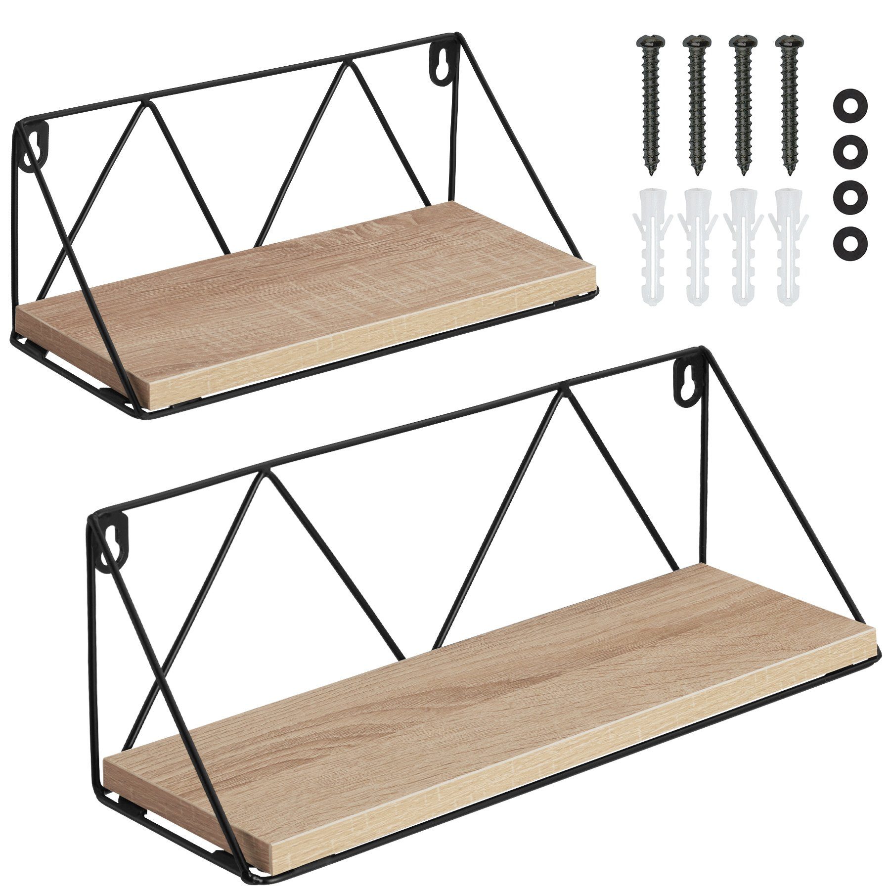 tectake Wandregal 2er Set Wandregal, Set günstig online kaufen